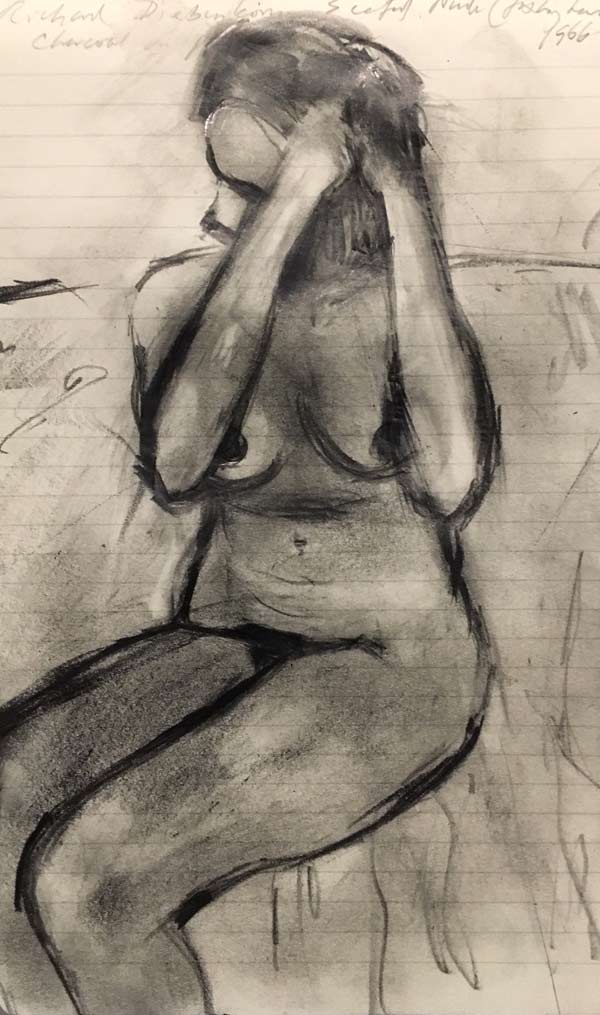 After Richard Diebenkorn drawing by Steve Bradbury