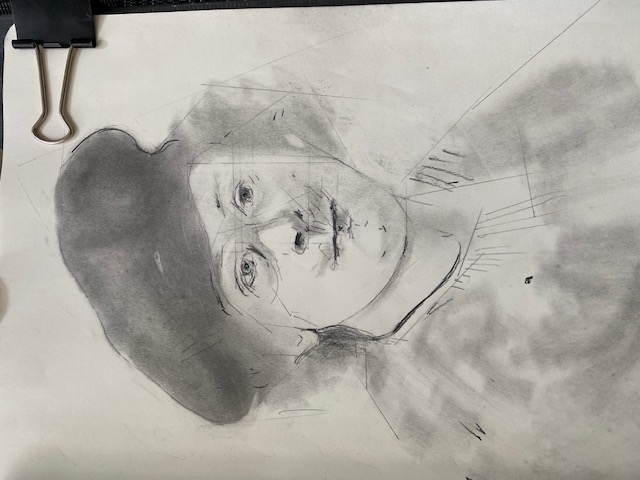 After Rembrandt drawing by Steve Bradbury